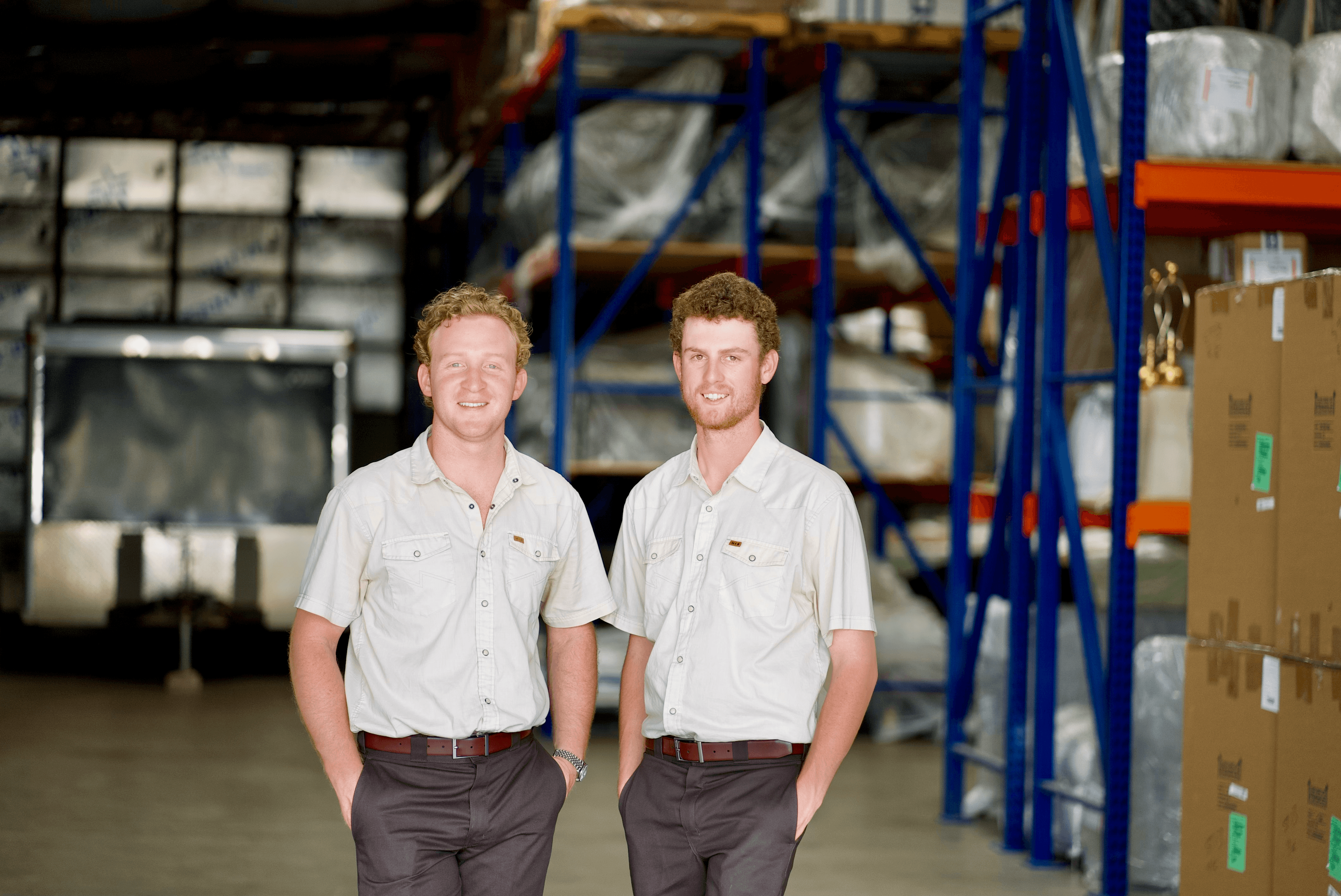 Wallaby White Glove team outside their furniture warehouse in Midland, Texas